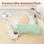 Cat chewing and kicking durable plush toy