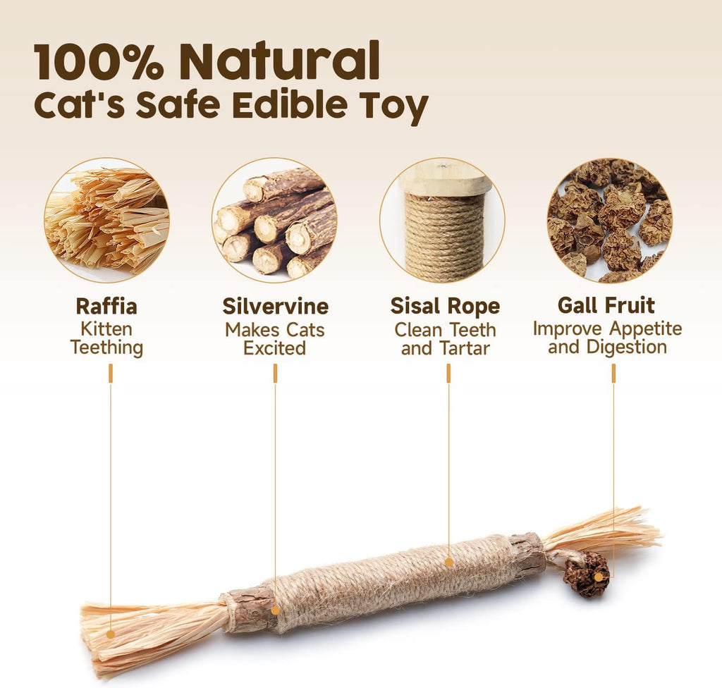 Eco-friendly cat toy made from 100% natural silvervine