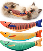 Ovista catnip fish toy pack of three for cats