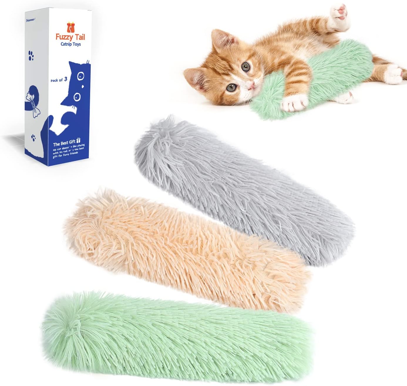 Ovista catnip pillow toy pack of three